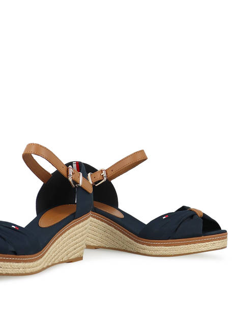 Wedge Sandals Iconic Elba Tommy hilfiger Blue women 906403 other view 3