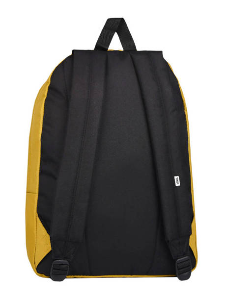 Sac à Dos 1 Compartiment Vans Jaune backpack VN0A3UI6 vue secondaire 3