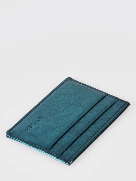 Card Holder Leather Etincelle Irisée Etrier Blue etincelle irisee EETI011 other view 1