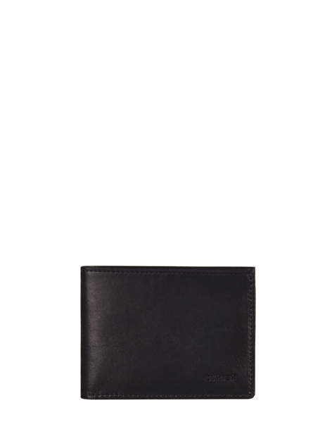Wallet With Card Holder Oil Leather Etrier Black oil EOIL740 other view 1