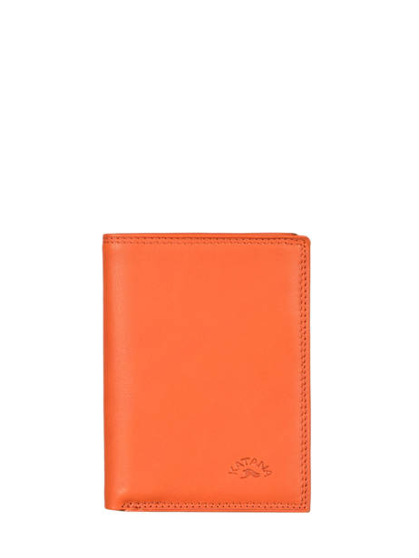 Wallet Leather Leather Katana Orange marina 753096