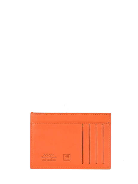 Porte-cartes Marina Cuir Katana Orange marina 753001 vue secondaire 2