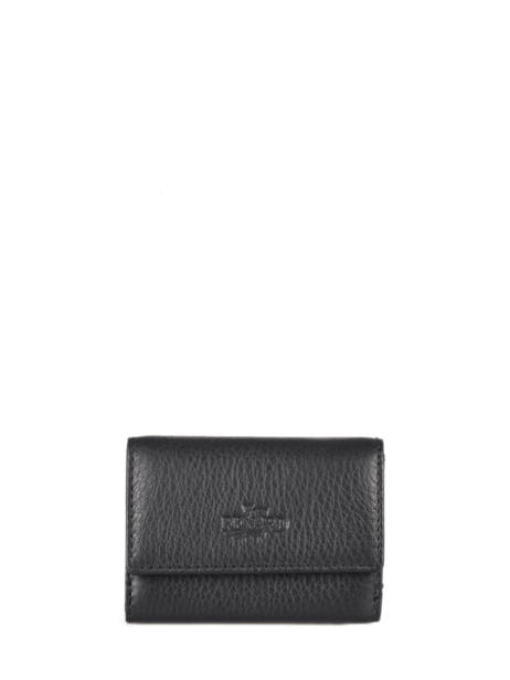 Leather Foulonné Wallet Yves renard Black foulonne 2335