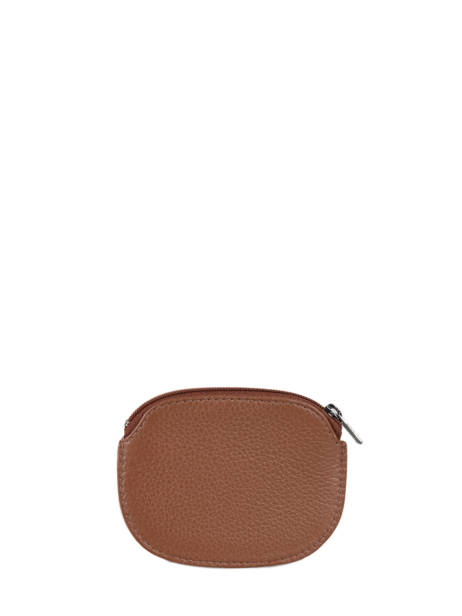 Leather Foulonné Zip Coin Purse Yves renard Brown foulonne 23A2 other view 2