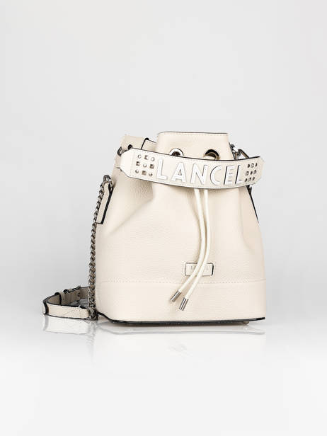 Removable Leather Top Handle Ninon Studs Lancel Beige ninon A09722 other view 1