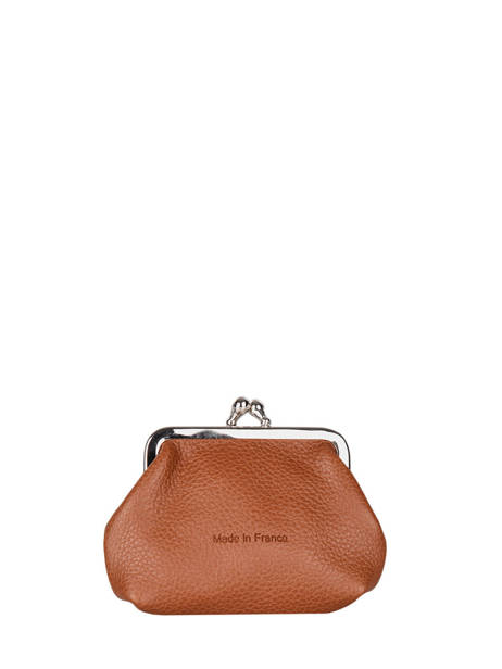 Leather Madras Coin Purse Etrier Brown madras EMAD654 other view 2