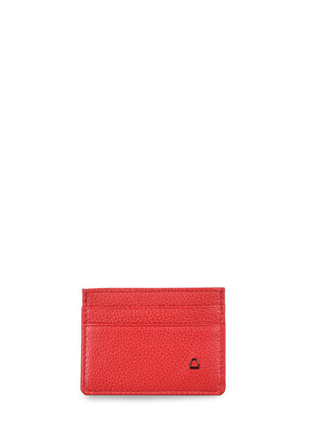 Porte-cartes Madras Cuir Etrier Rouge madras EMAD011