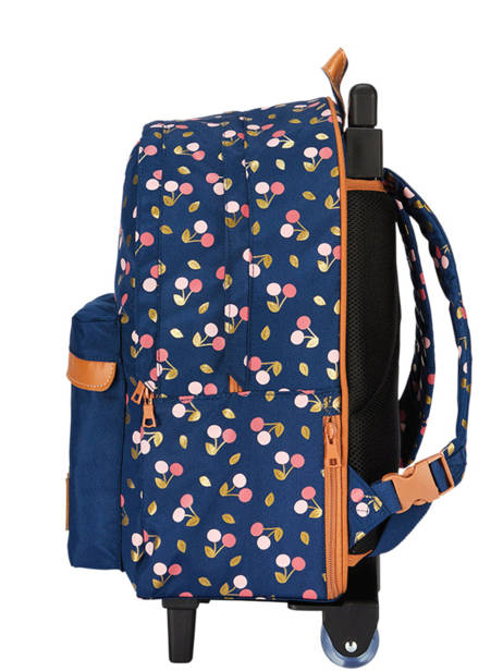 2-compartment Wheeled Schoolbag Tann's Blue les fantaisies f 73242 other view 2