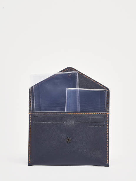 Wallet Paris Leather Etrier Blue paris EPAR054 other view 1