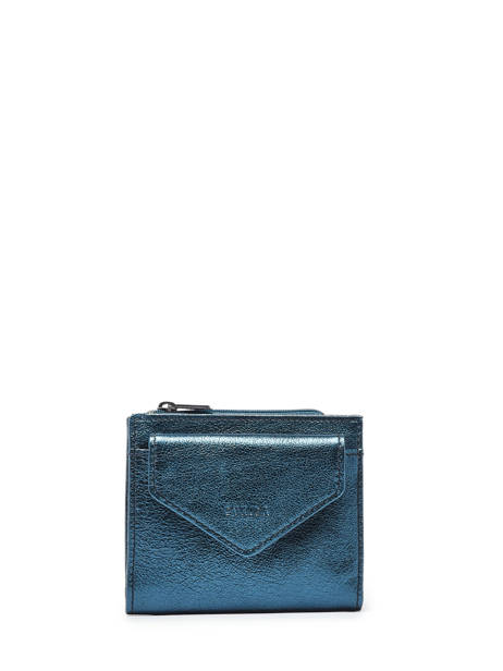 Coin Purse Leather Etincelle Irisée Etrier Blue etincelle irisee EETI810