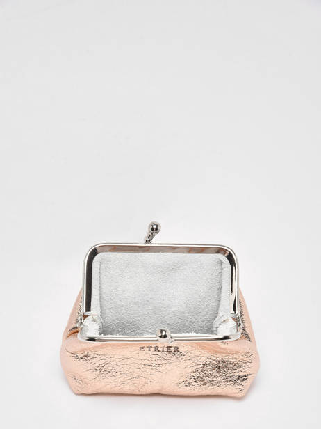 Leather Coin Purse Etincelle Irisée Etrier Gold etincelle irisee EETI654 other view 1