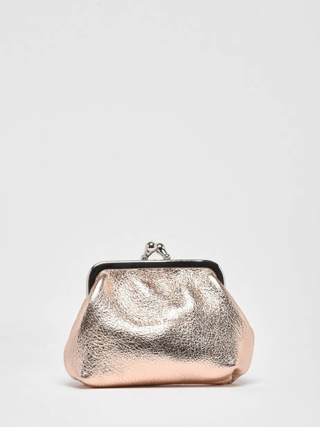 Leather Coin Purse Etincelle Irisée Etrier Gold etincelle irisee EETI654 other view 2