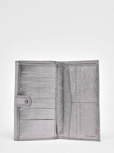 Continental Wallet Leather Etrier Silver etincelle irisee EETI904 other view 1