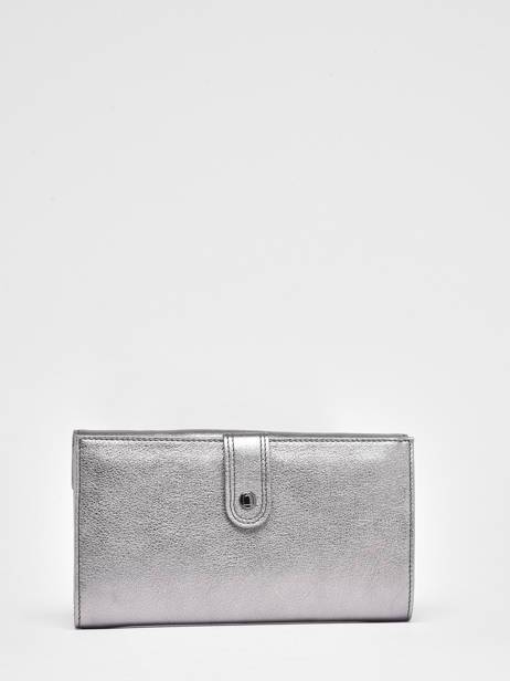 Continental Wallet Leather Etrier Silver etincelle irisee EETI904 other view 3