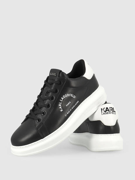 Sneakers Kapri Men Maison En Cuir Karl lagerfeld Noir men KL52538 vue secondaire 1