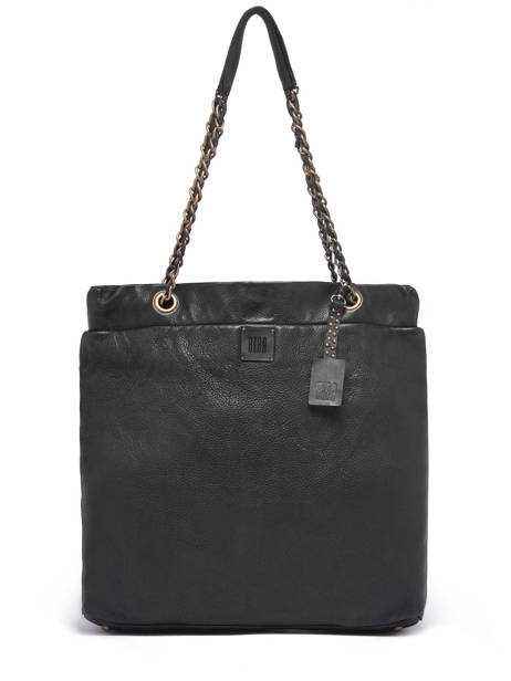 A4 Size  Shoulder Bag Heritage Leather Biba Black heritage LUC2L