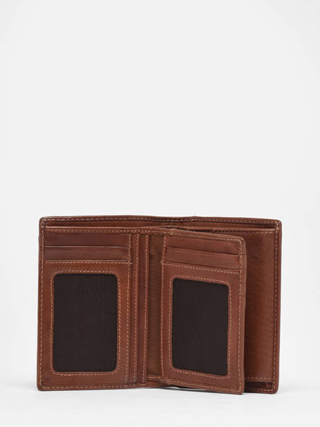 Portefeuille Porte Monnaie Leather Basilic pepper Brown traveler BTRA91 other view 1