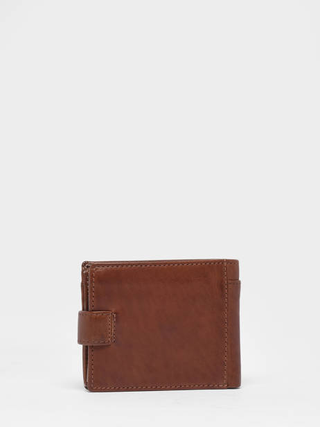 Portefeuille Porte Monnaie Leather Basilic pepper Brown traveler BTRA93 other view 2