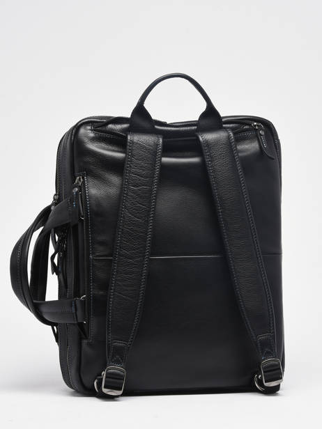 Porte Documents (main) Et Sac à Dos Foulonné Cuir Etrier Noir foulonne EFOU8122 vue secondaire 5
