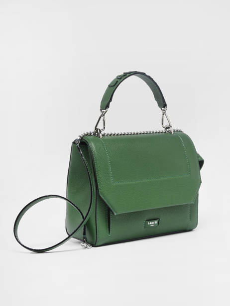 Top Handle M Ninon Leather Lancel Green ninon A09222 other view 3