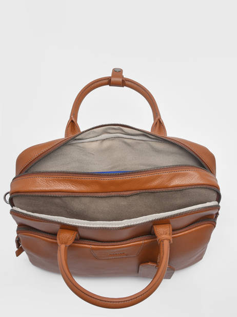 2-compartment  Business Bag Etrier Brown foulonne EFOU8152 other view 3
