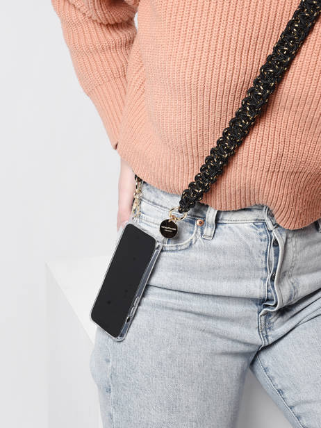 Bandoulière De Coque Téléphone La coque francaise Noir chaine LE308290 vue secondaire 1