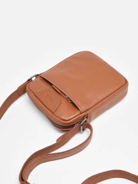 Small Leather Foulonné Crossbody Bag Etrier Brown foulonne EFOU729S other view 1