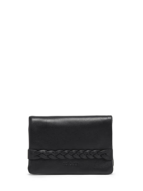 Wallet Leather Nat et nin Black vintage LILOU