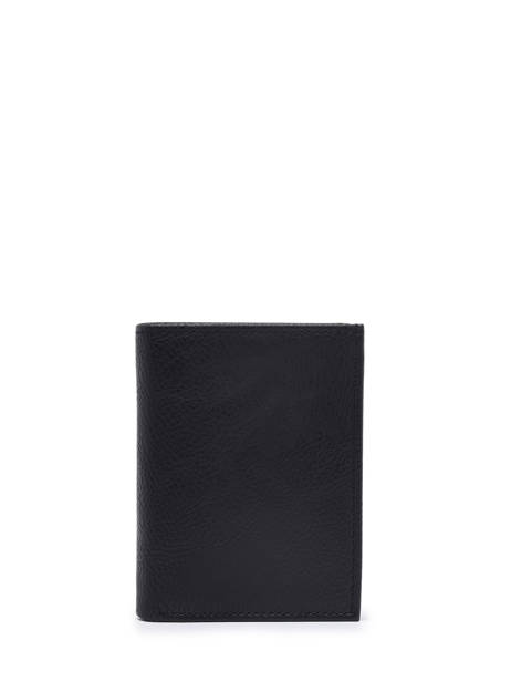 Wallet With Coin Purse Leather Miniprix Black essentiel 8105