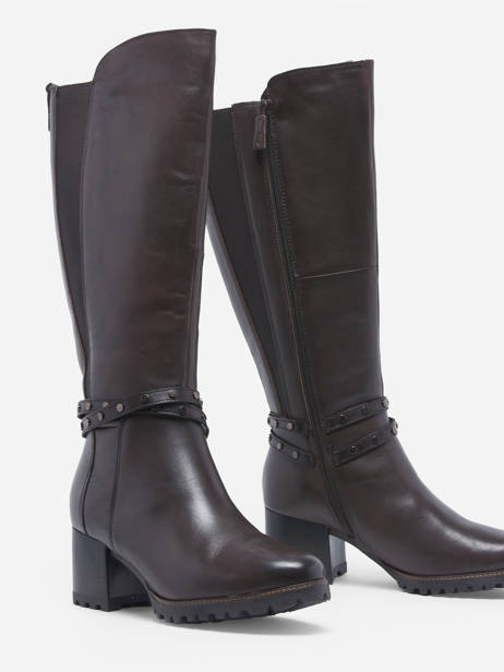 Heeled  Boots In Leather Tamaris Brown women 29 other view 3