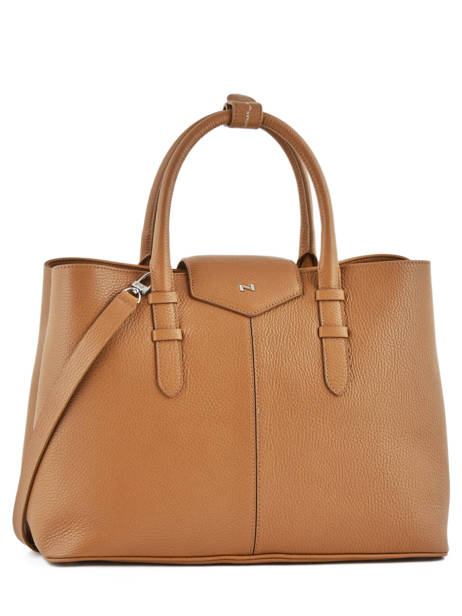 Shopping Bag Les Marquises Leather Nathan baume Brown les marquises N1720104