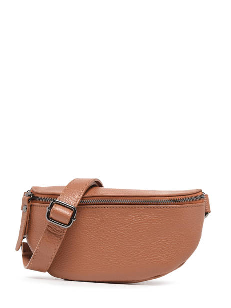 Leather Caviar Belt Bag Milano Brown caviar CA19091B