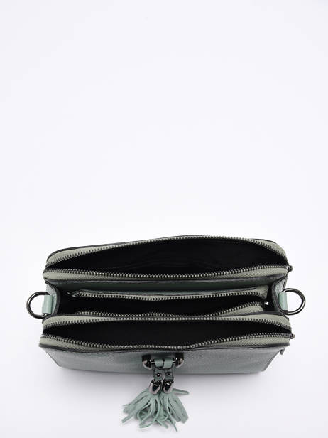 Leather Caviar Crossbody Bag Milano Green caviar CA21101 other view 3