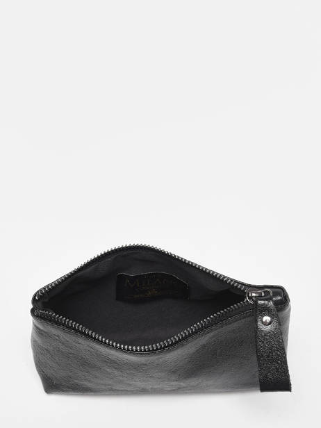 Trousse Zippée Nine Cuir Milano Noir nine NI22114N vue secondaire 1