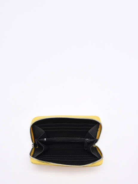 Compact Leather Mirage Wallet Milano Yellow mirage MI19043A other view 1