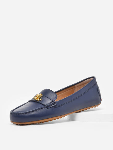 Mocassins Barnsbury En Cuir Lauren ralph lauren Bleu women 85284707 vue secondaire 1