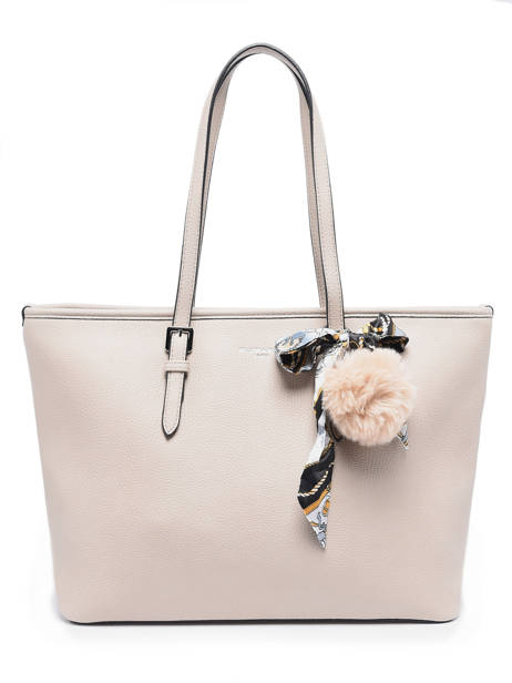 A4 Size  Shoulder Bag Grained Miniprix Beige grained 1