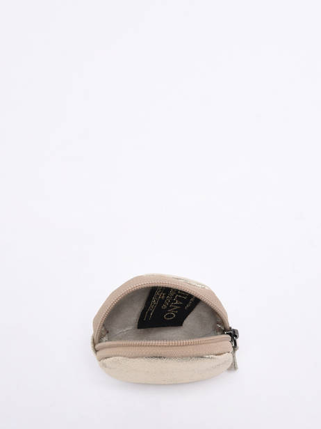 Round Leather Nine Coin Purse Milano Gold nine NI21127N other view 1