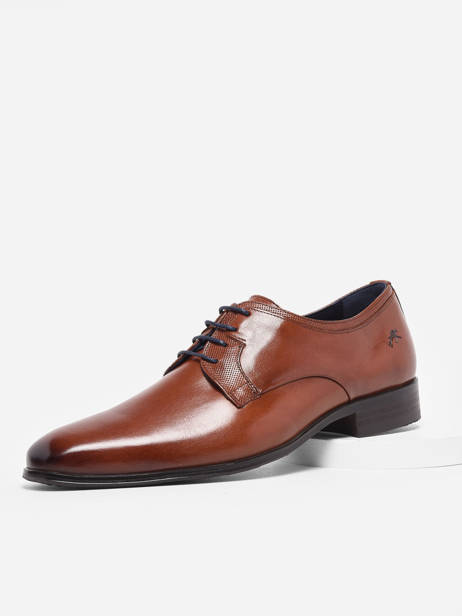 Leather Cesar Lace-up Shoes Fluchos Brown men 9668 other view 1