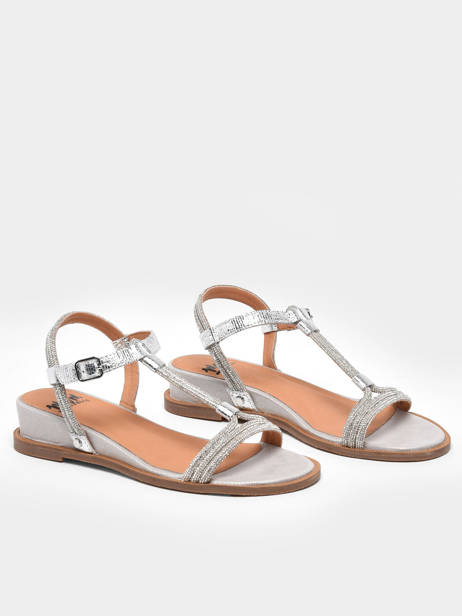 Sandals Olgi In Leather Mam'zelle Silver women CSG2Q24 other view 3