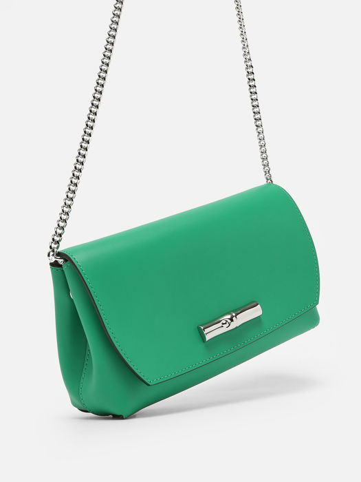 Longchamp Roseau box Messenger bag Green