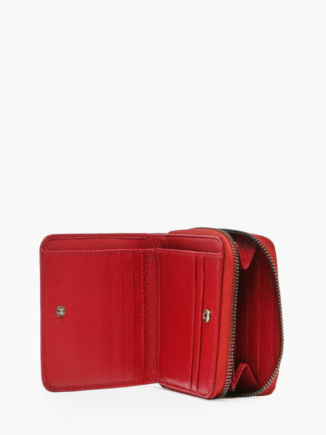 Leather Foulonné Wallet Yves renard Red foulonne 29492 other view 1