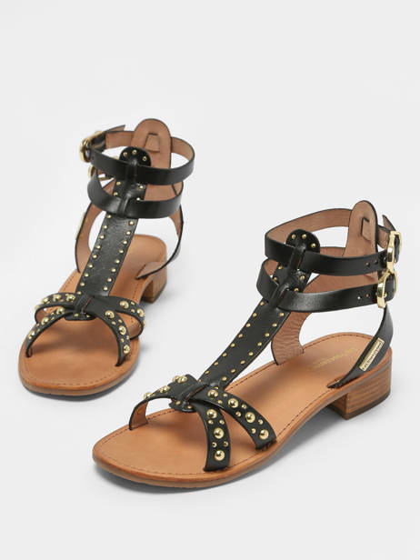 Sandals Heposs In Leather Les tropeziennes Black women HEPOSS other view 2