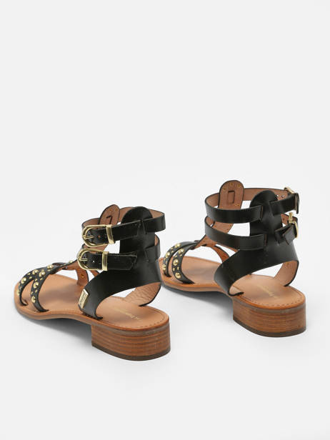 Sandals Heposs In Leather Les tropeziennes Black women HEPOSS other view 3