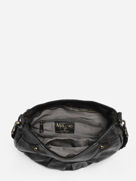 Hobo Bag Dewashed Leather Milano Black dewashed DE22111 other view 3