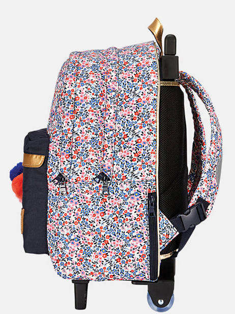 2-compartment Wheeled Schoolbag Tann's Multicolor les fantaisies f 73265 other view 2