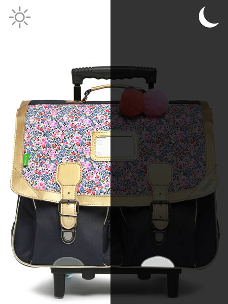 2-compartment Wheeled Satchel Tann's Multicolor les fantaisies f 43265 other view 5