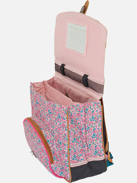 2-compartment  Satchel Tann's Pink les fantaisies f 38132 other view 2