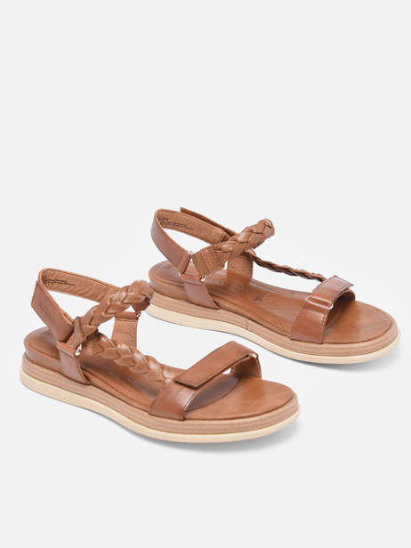 Sandals In Leather Tamaris Brown women 30 other view 2