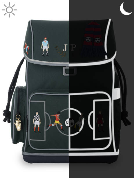 2-compartment Ergomaxx Backpack Jeune premier Green daydream boys B other view 5